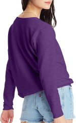 Hanes Women's Crewneck Sweatshirt, EcoSmart Fleece Women's Pullover Sweatshirt, Sweatshirt for Women - Image 2